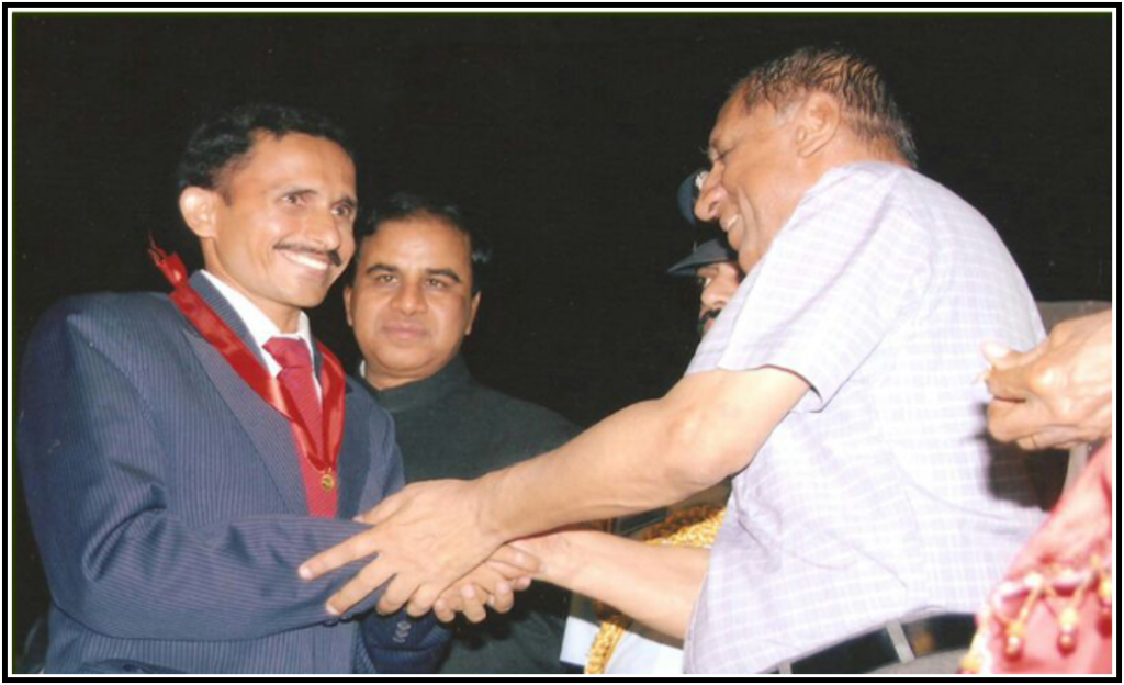 Best Social Service Award by Rajath Kumar Shaini IAS