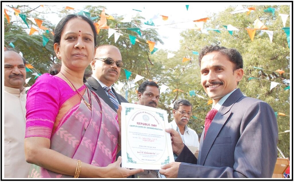 Best Social Service Award by Damayanthi IAS